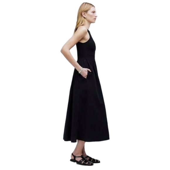 Madewell Selena Dress - Size Medium - Color: Black - Picture 2 of 6